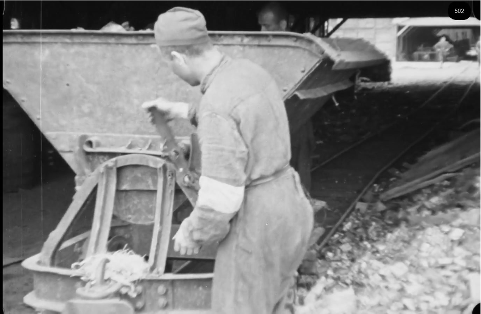 16mm b&w film shot in camp Westerbork in 1944, today known as Westerbork film, public domain