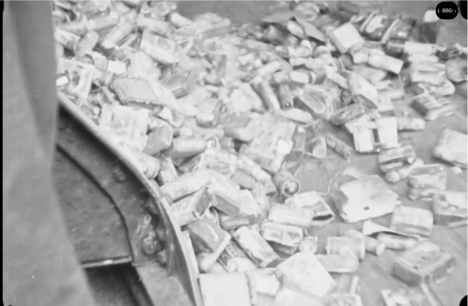 16mm b&w film shot in camp Westerbork in 1944, today known as Westerbork film, public domain