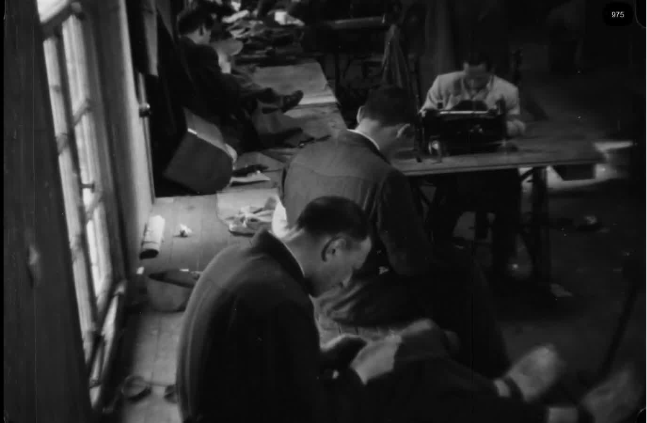 16mm b&w film shot in camp Westerbork in 1944, today known as Westerbork film, public domain