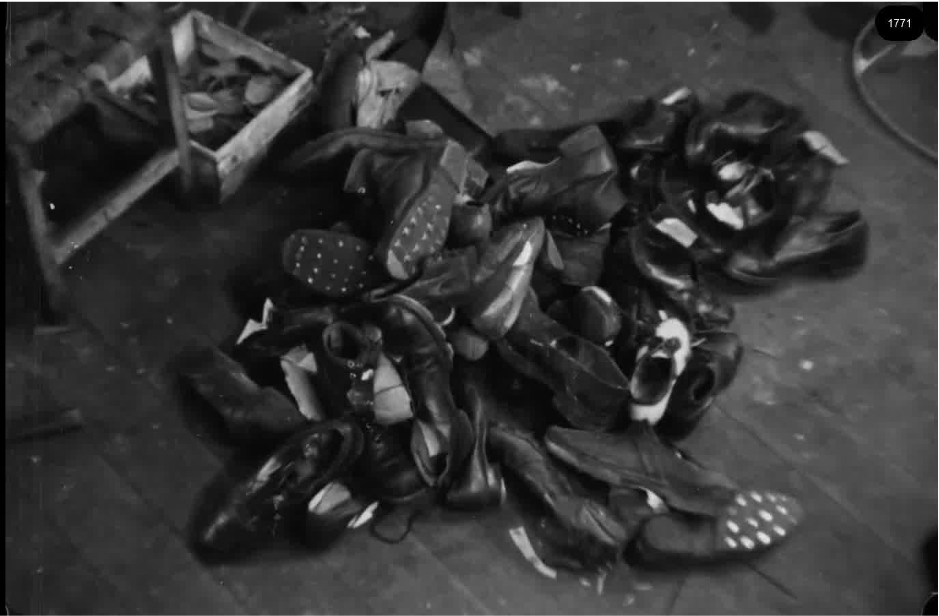 16mm b&w film shot in camp Westerbork in 1944, today known as Westerbork film, public domain