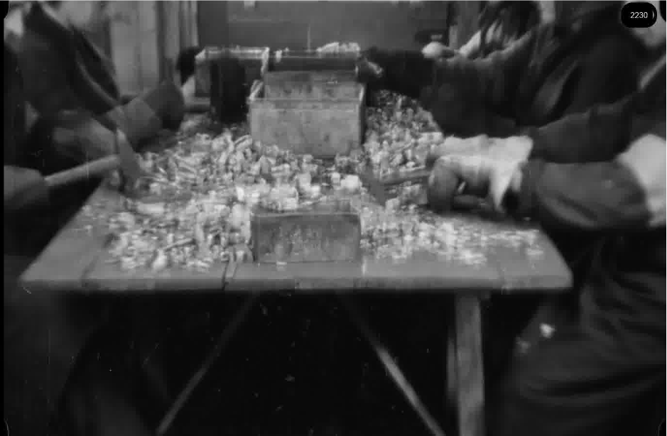 16mm b&w film shot in camp Westerbork in 1944, today known as Westerbork film, public domain