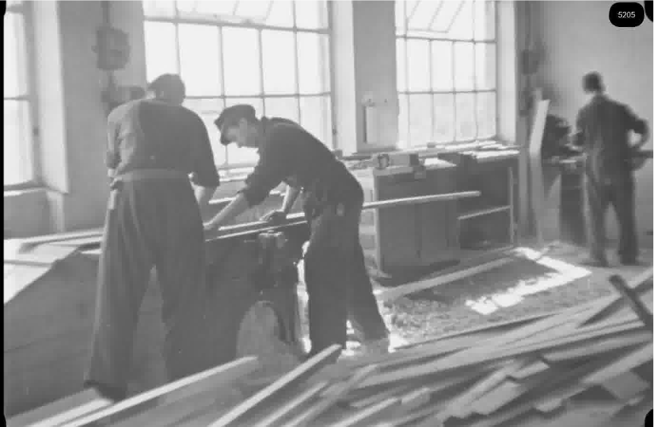 16mm b&w film shot in camp Westerbork in 1944, today known as Westerbork film, public domain