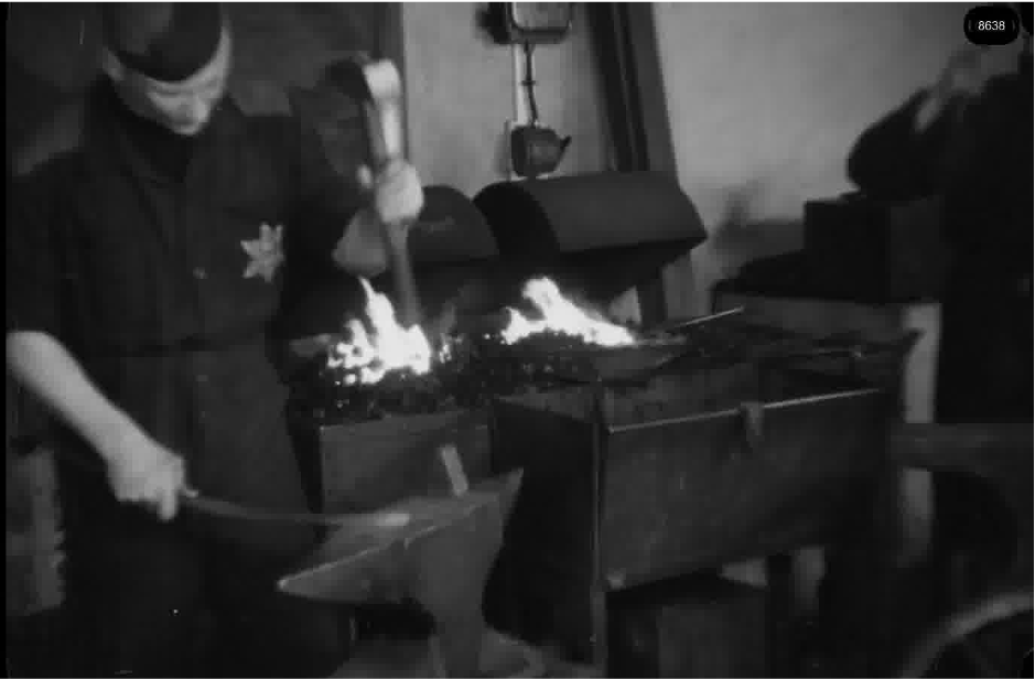 16mm b&w film shot in camp Westerbork in 1944, today known as Westerbork film, public domain