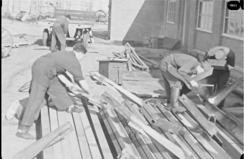 16mm b&w film shot in camp Westerbork in 1944, today known as Westerbork film, public domain