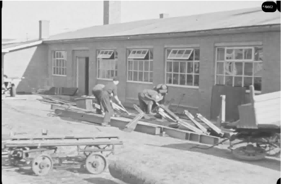 16mm b&w film shot in camp Westerbork in 1944, today known as Westerbork film, public domain