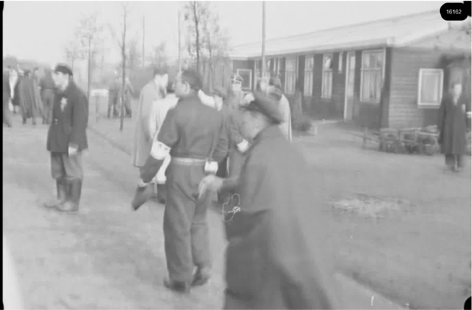 16mm b&w film shot in camp Westerbork in 1944, today known as Westerbork film, public domain