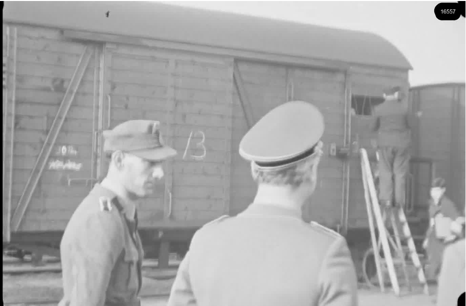 16mm b&w film shot in camp Westerbork in 1944, today known as Westerbork film, public domain