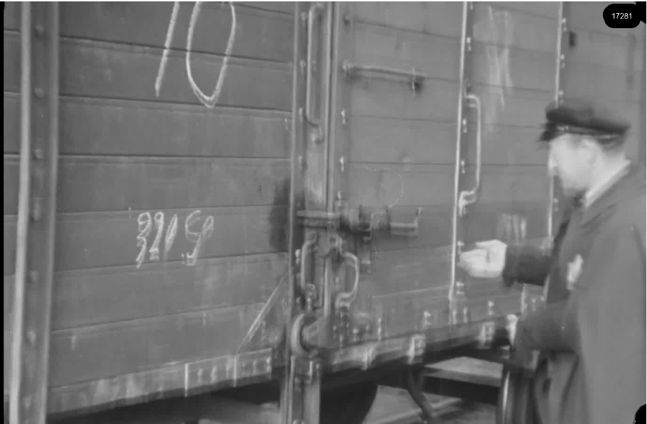 16mm b&w film shot in camp Westerbork in 1944, today known as Westerbork film, public domain