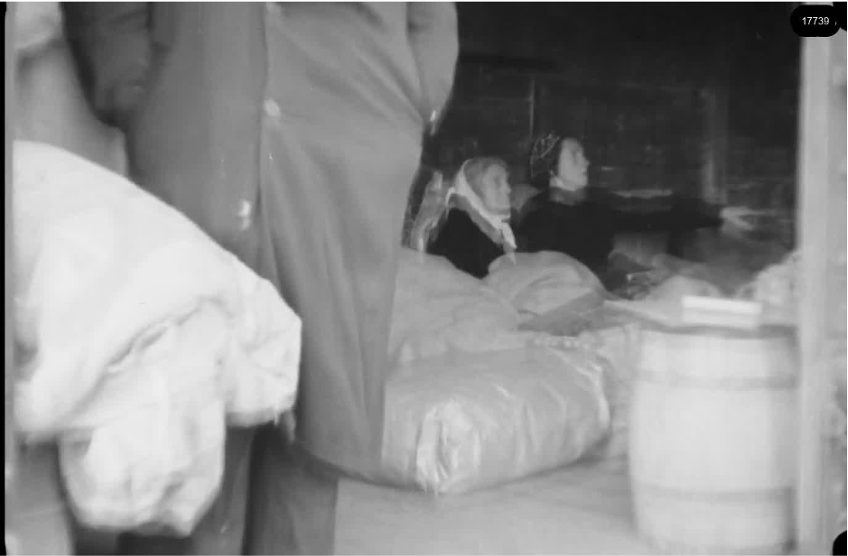 16mm b&w film shot in camp Westerbork in 1944, today known as Westerbork film, public domain