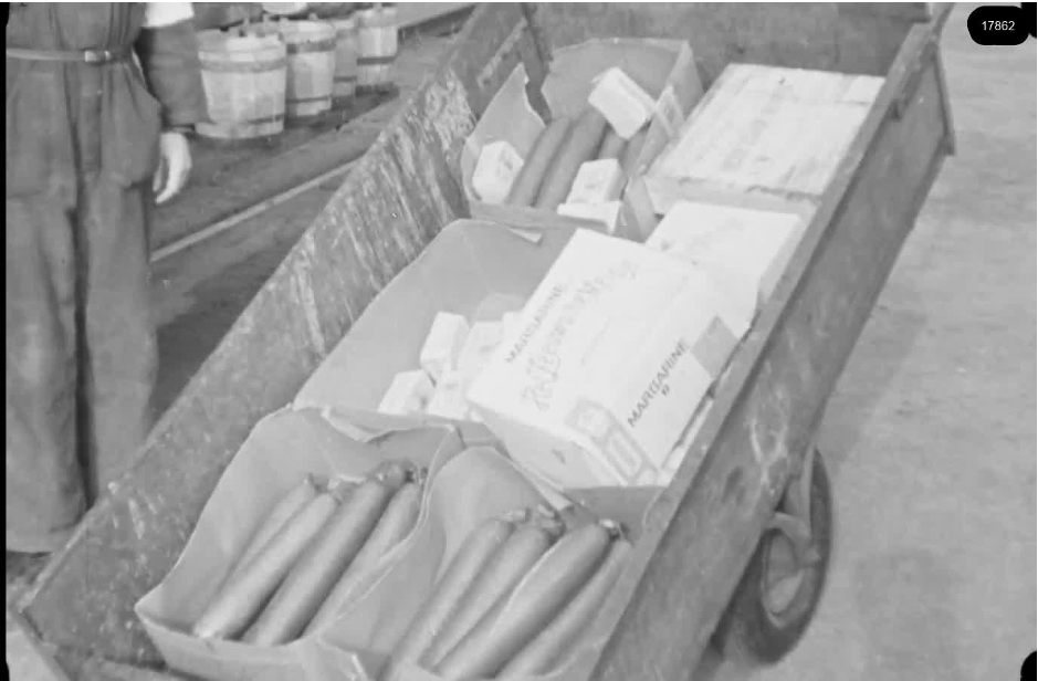 16mm b&w film shot in camp Westerbork in 1944, today known as Westerbork film, public domain