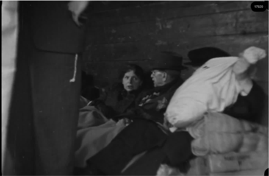 16mm b&w film shot in camp Westerbork in 1944, today known as Westerbork film, public domain