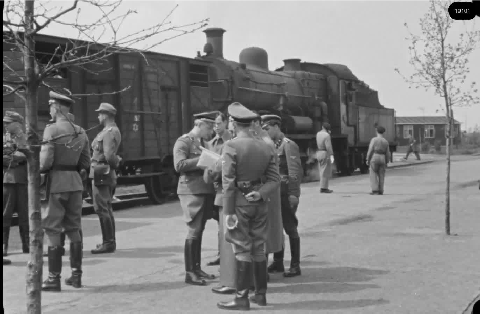 16mm b&w film shot in camp Westerbork in 1944, today known as Westerbork film, public domain
