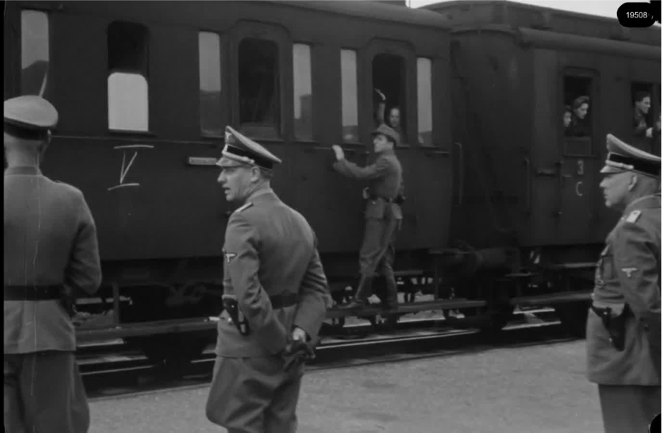 16mm b&w film shot in camp Westerbork in 1944, today known as Westerbork film, public domain