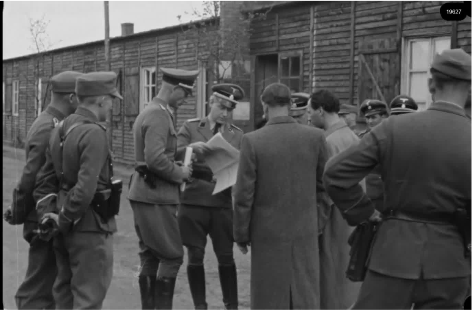 16mm b&w film shot in camp Westerbork in 1944, today known as Westerbork film, public domain