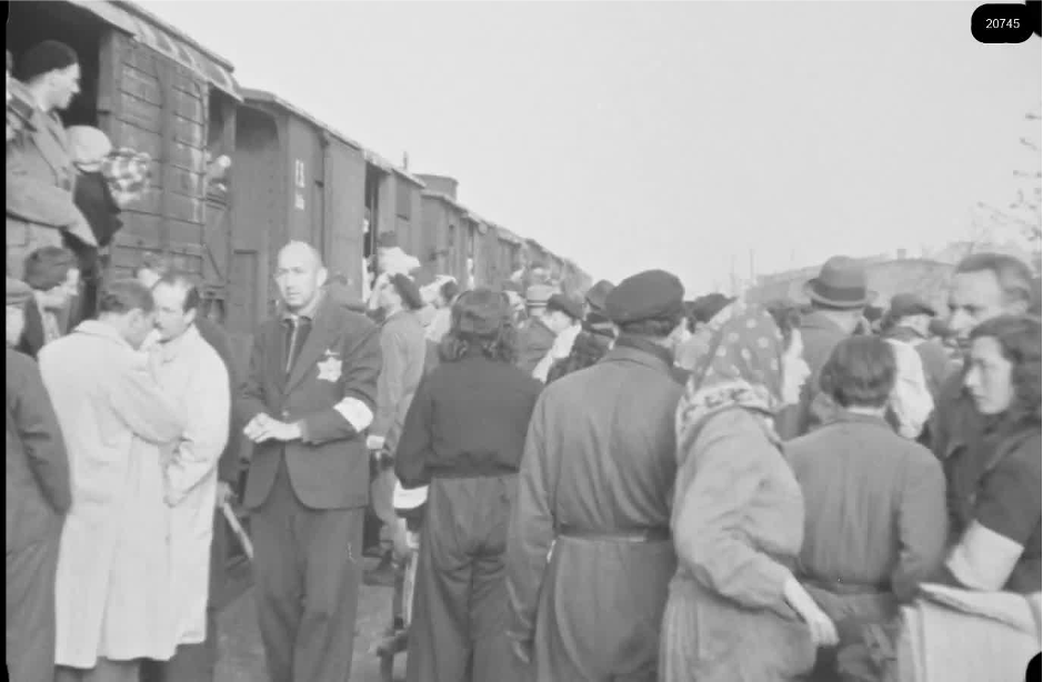 16mm b&w film shot in camp Westerbork in 1944, today known as Westerbork film, public domain
