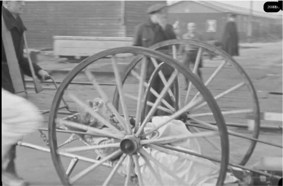 16mm b&w film shot in camp Westerbork in 1944, today known as Westerbork film, public domain