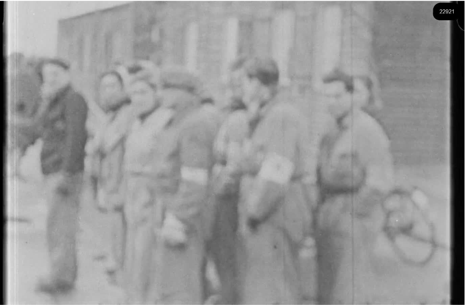 16mm b&w film shot in camp Westerbork in 1944, today known as Westerbork film, public domain