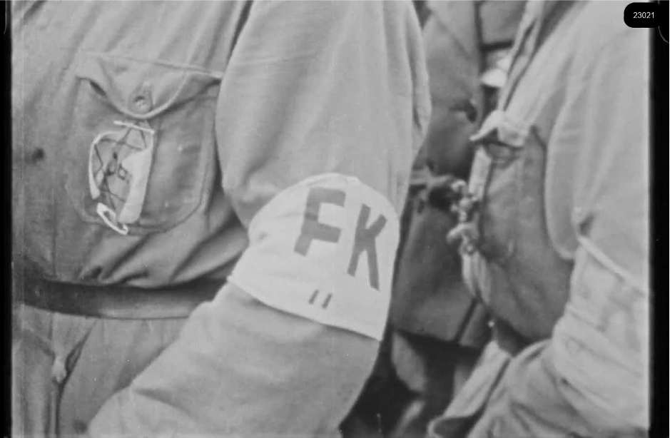 16mm b&w film shot in camp Westerbork in 1944, today known as Westerbork film, public domain