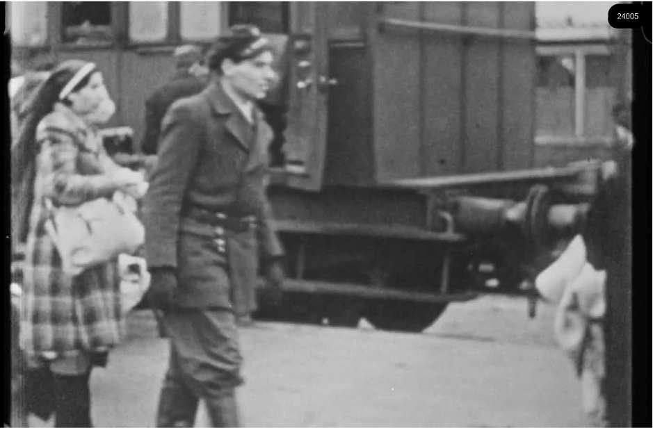 16mm b&w film shot in camp Westerbork in 1944, today known as Westerbork film, public domain