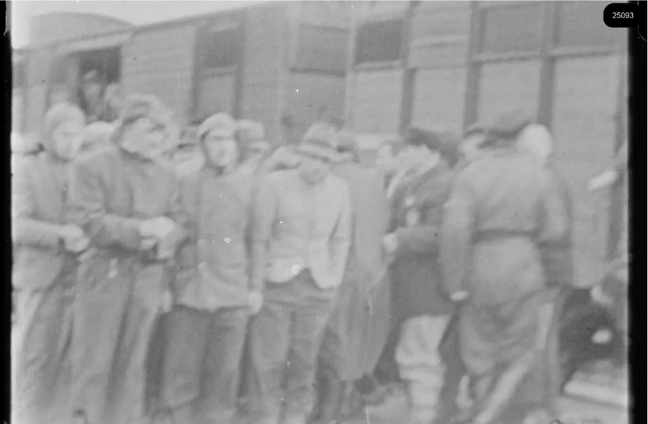 16mm b&w film shot in camp Westerbork in 1944, today known as Westerbork film, public domain