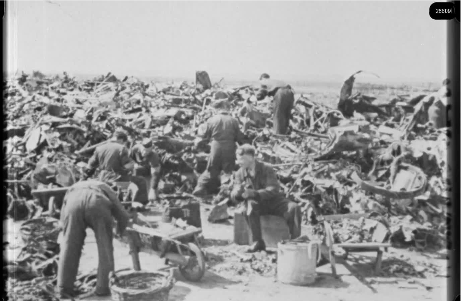 16mm b&w film shot in camp Westerbork in 1944, today known as Westerbork film, public domain