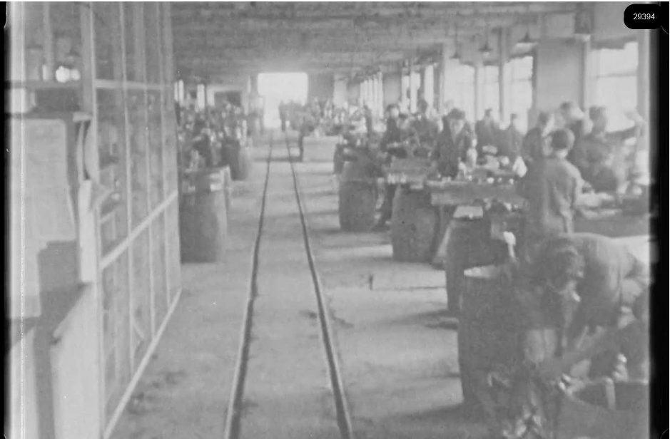 16mm b&w film shot in camp Westerbork in 1944, today known as Westerbork film, public domain