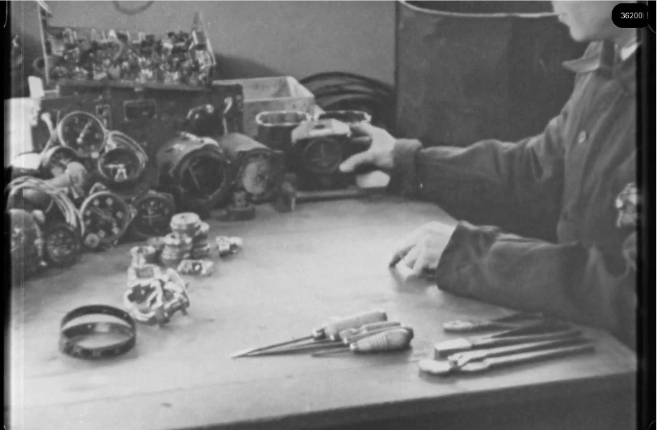 16mm b&w film shot in camp Westerbork in 1944, today known as Westerbork film, public domain