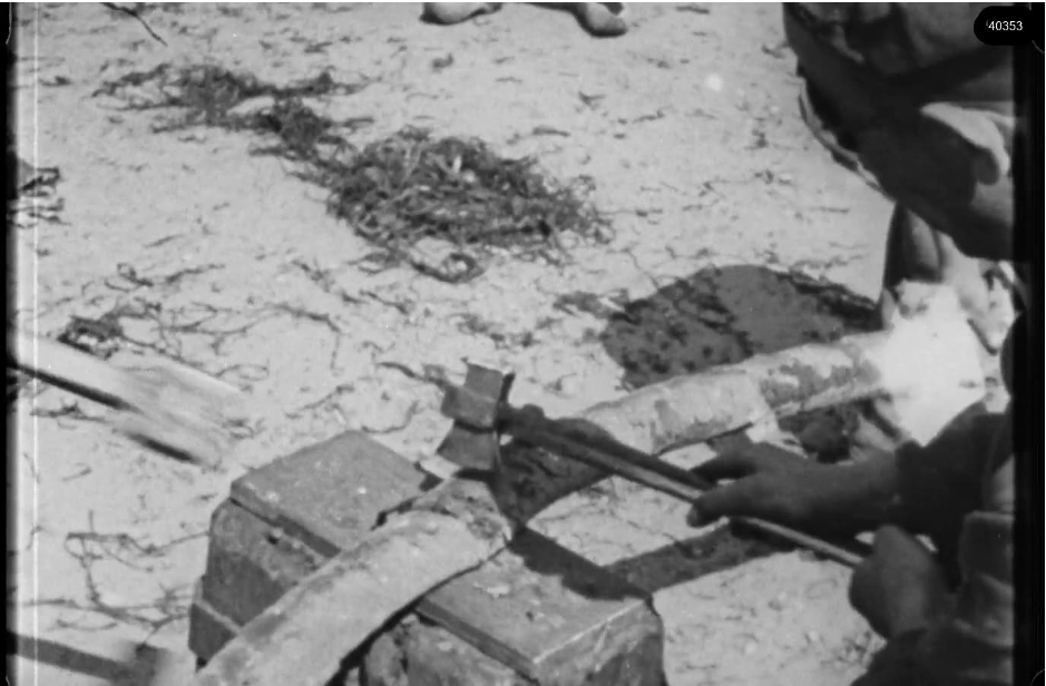 16mm b&w film shot in camp Westerbork in 1944, today known as Westerbork film, public domain