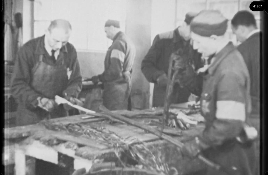 16mm b&w film shot in camp Westerbork in 1944, today known as Westerbork film, public domain