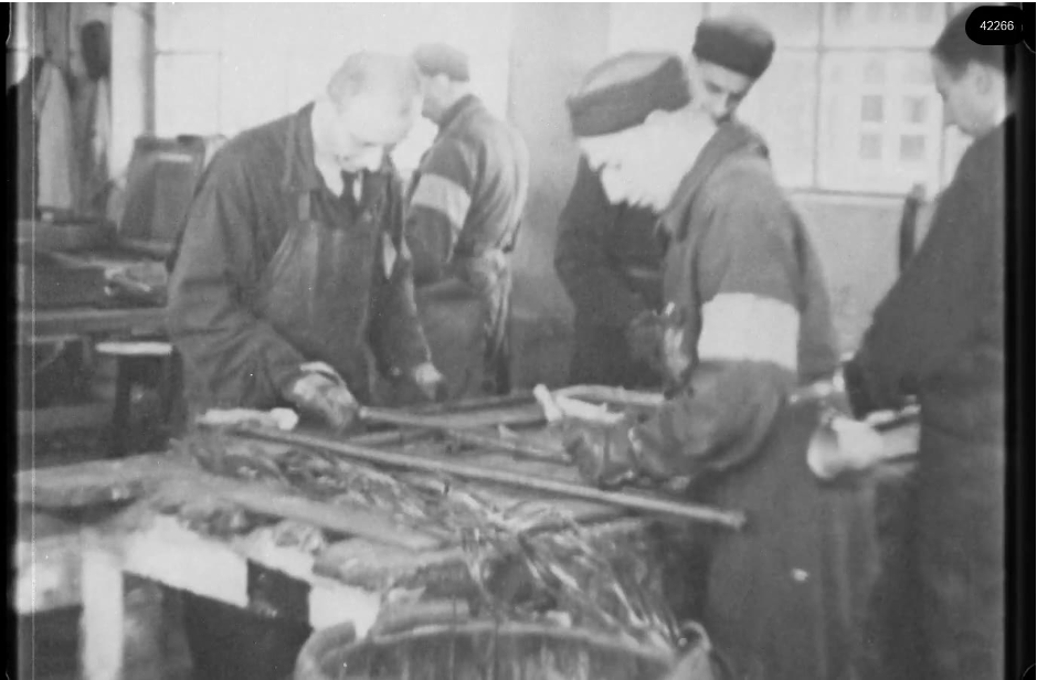 16mm b&w film shot in camp Westerbork in 1944, today known as Westerbork film, public domain