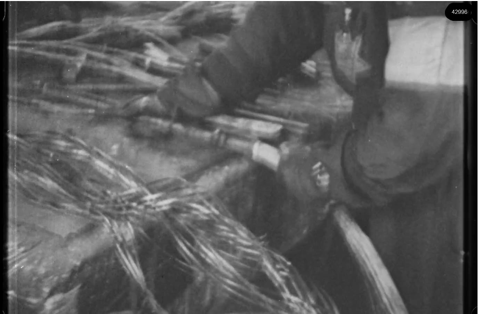16mm b&w film shot in camp Westerbork in 1944, today known as Westerbork film, public domain