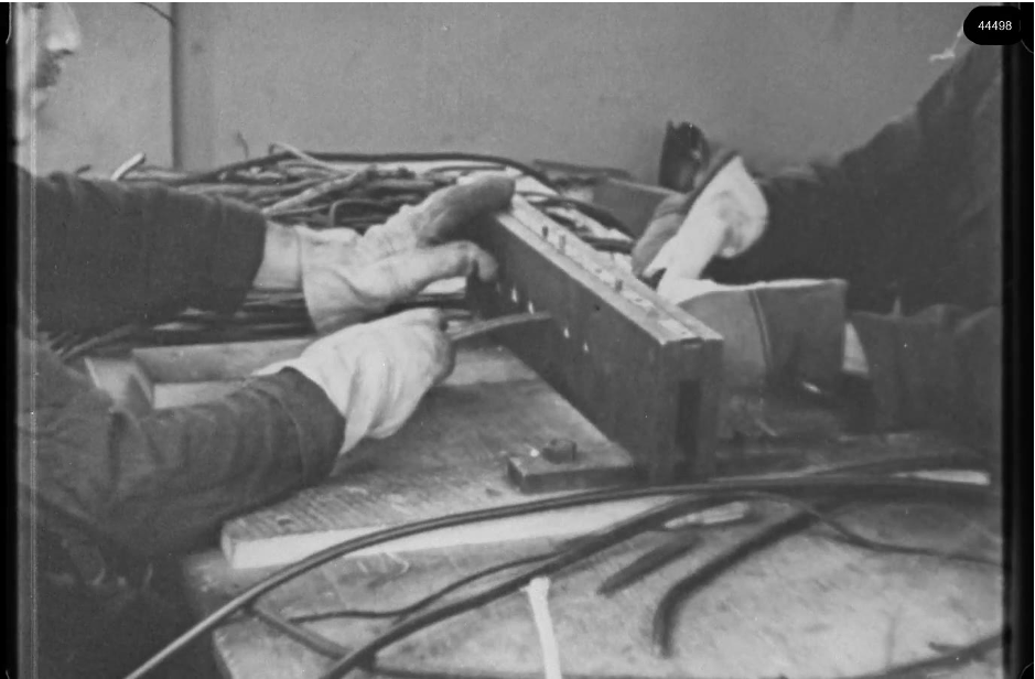 16mm b&w film shot in camp Westerbork in 1944, today known as Westerbork film, public domain