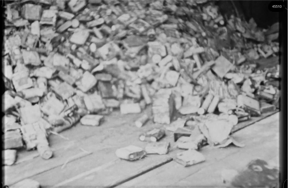 16mm b&w film shot in camp Westerbork in 1944, today known as Westerbork film, public domain
