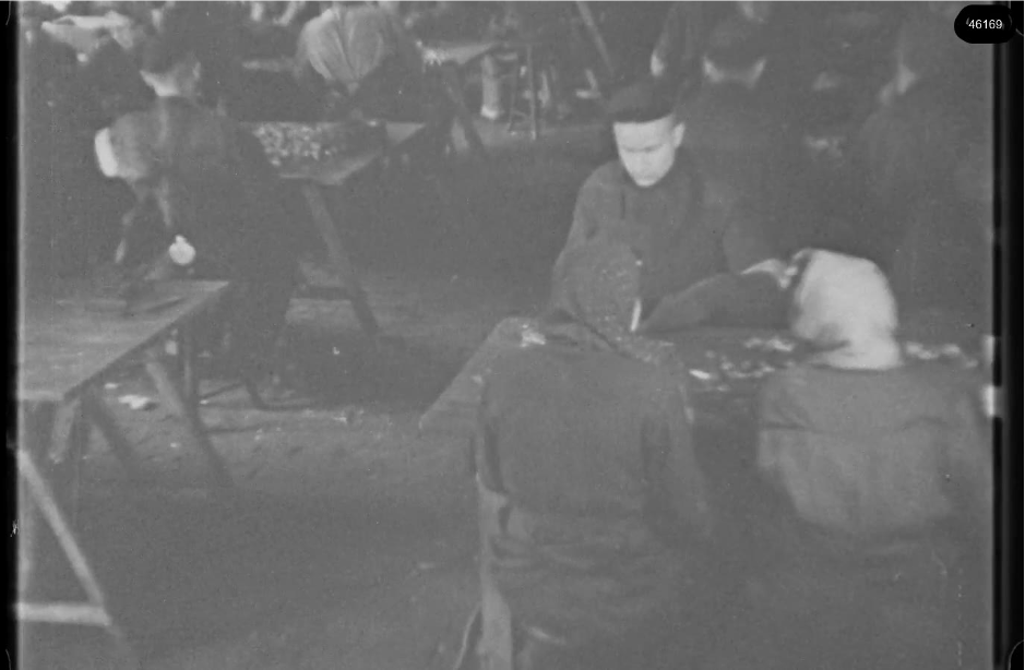 16mm b&w film shot in camp Westerbork in 1944, today known as Westerbork film, public domain