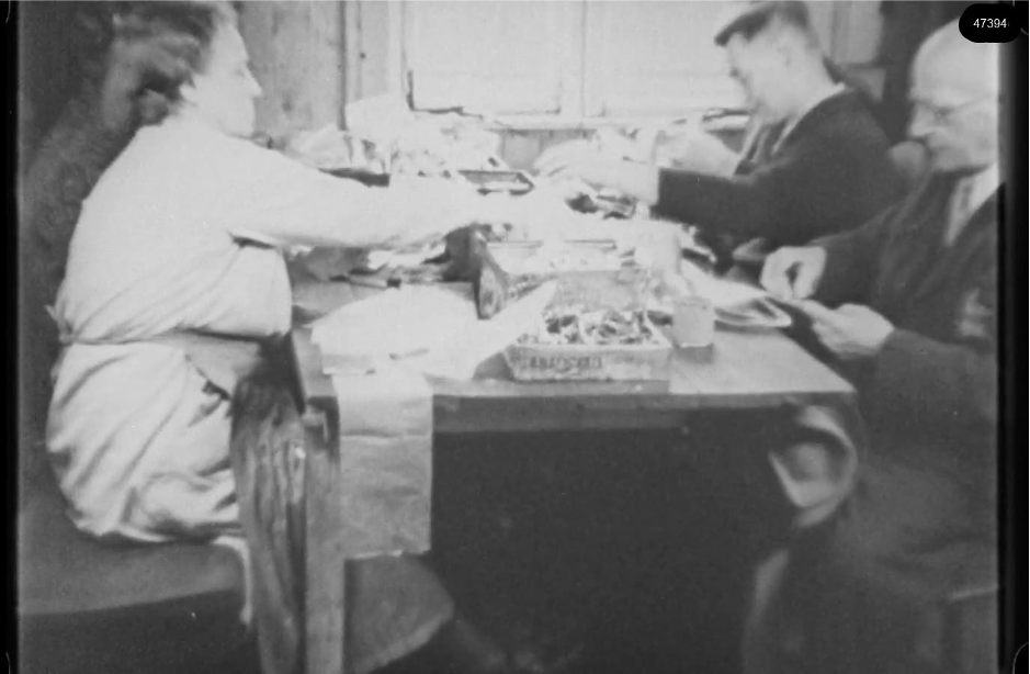 16mm b&w film shot in camp Westerbork in 1944, today known as Westerbork film, public domain