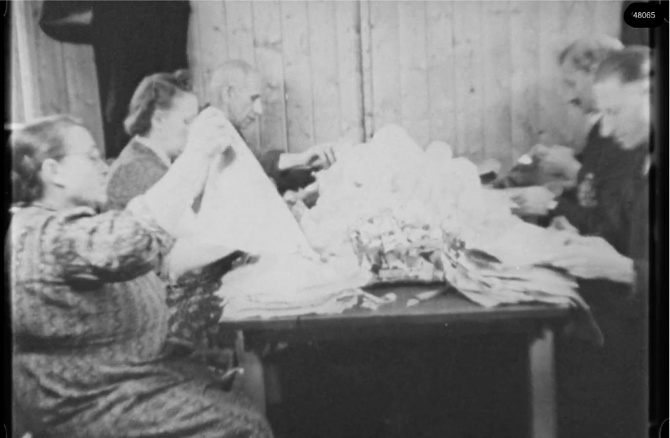 16mm b&w film shot in camp Westerbork in 1944, today known as Westerbork film, public domain