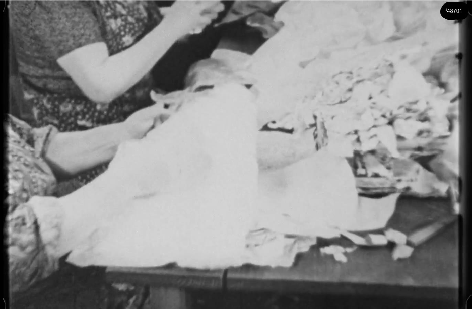 16mm b&w film shot in camp Westerbork in 1944, today known as Westerbork film, public domain