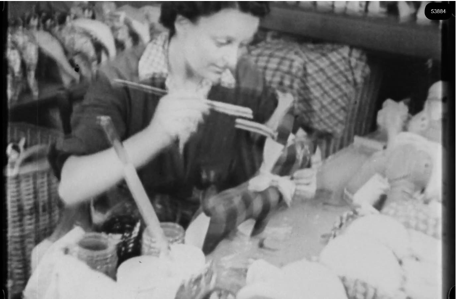 16mm b&w film shot in camp Westerbork in 1944, today known as Westerbork film, public domain