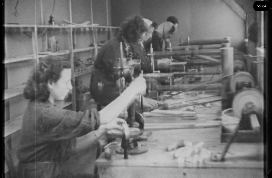 16mm b&w film shot in camp Westerbork in 1944, today known as Westerbork film, public domain