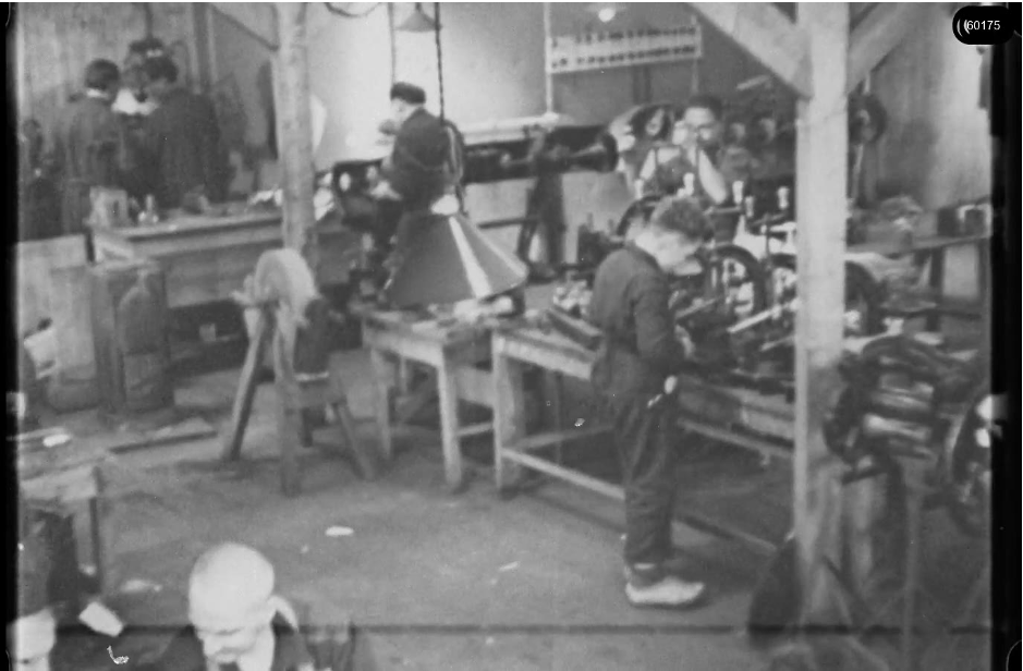16mm b&w film shot in camp Westerbork in 1944, today known as Westerbork film, public domain