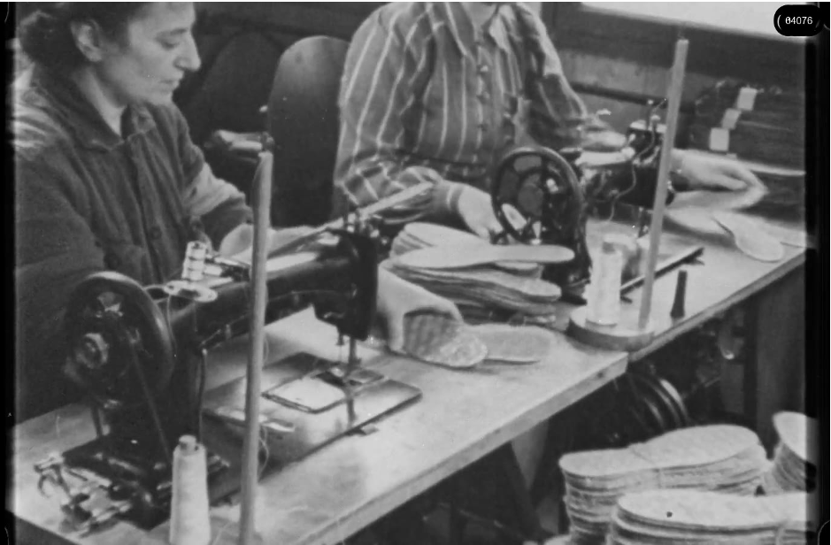 16mm b&w film shot in camp Westerbork in 1944, today known as Westerbork film, public domain