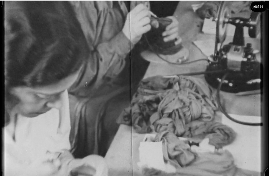 16mm b&w film shot in camp Westerbork in 1944, today known as Westerbork film, public domain