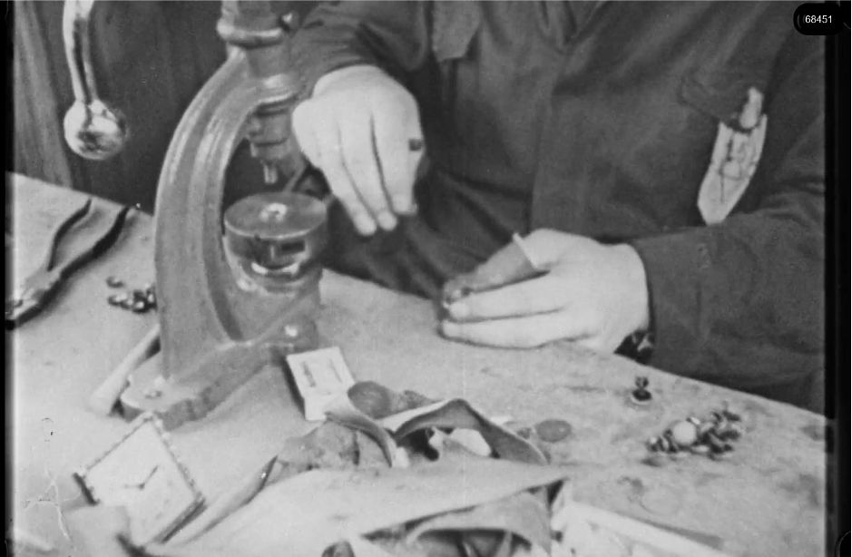 16mm b&w film shot in camp Westerbork in 1944, today known as Westerbork film, public domain