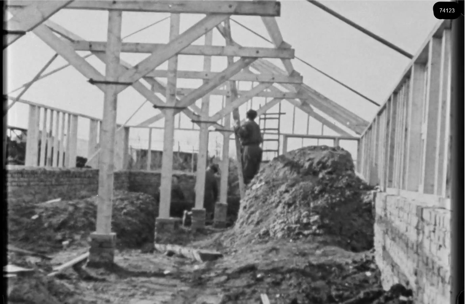 16mm b&w film shot in camp Westerbork in 1944, today known as Westerbork film, public domain