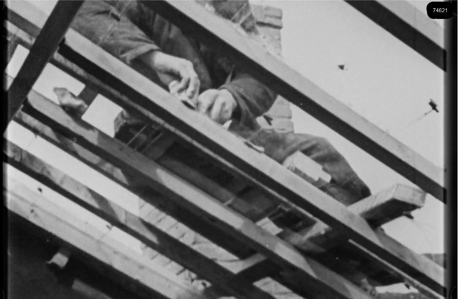 16mm b&w film shot in camp Westerbork in 1944, today known as Westerbork film, public domain