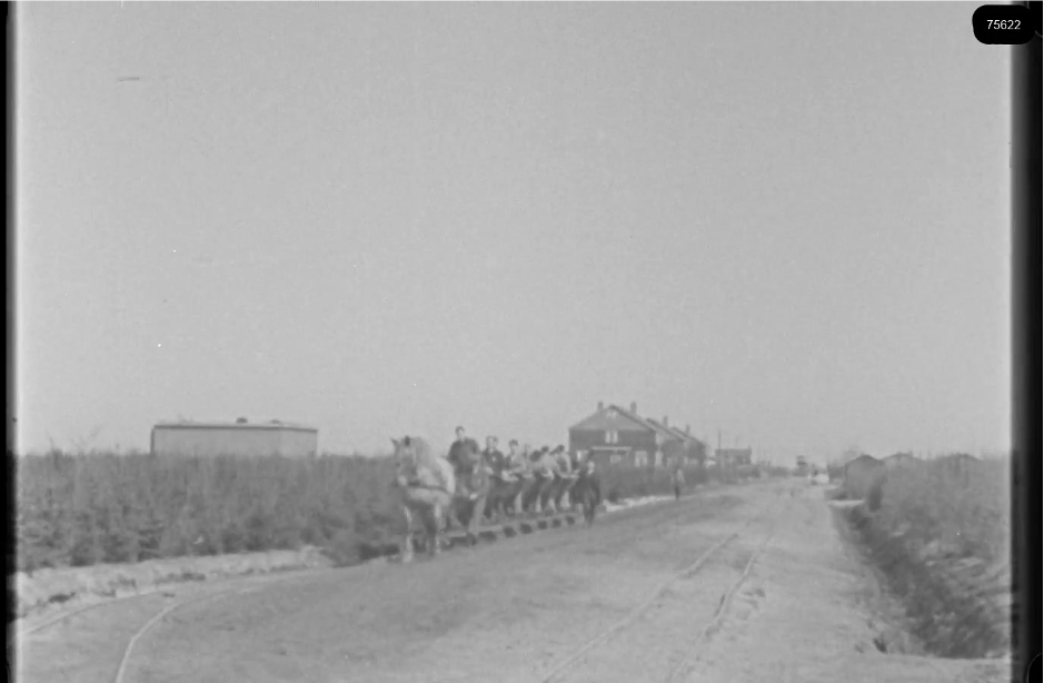 16mm b&w film shot in camp Westerbork in 1944, today known as Westerbork film, public domain