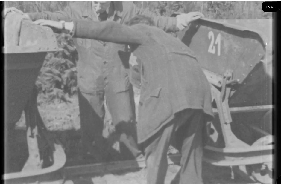 16mm b&w film shot in camp Westerbork in 1944, today known as Westerbork film, public domain