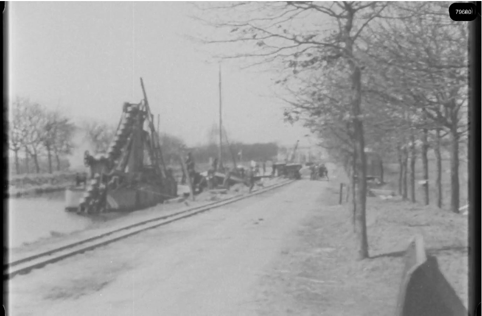16mm b&w film shot in camp Westerbork in 1944, today known as Westerbork film, public domain
