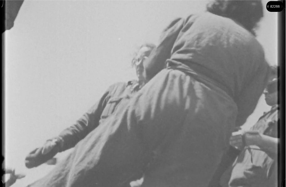 16mm b&w film shot in camp Westerbork in 1944, today known as Westerbork film, public domain