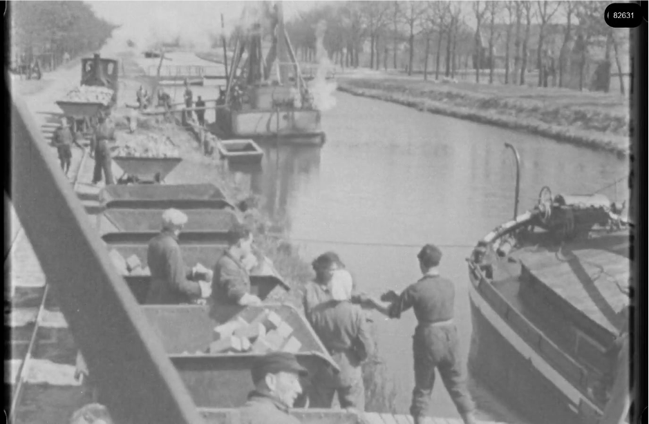 16mm b&w film shot in camp Westerbork in 1944, today known as Westerbork film, public domain